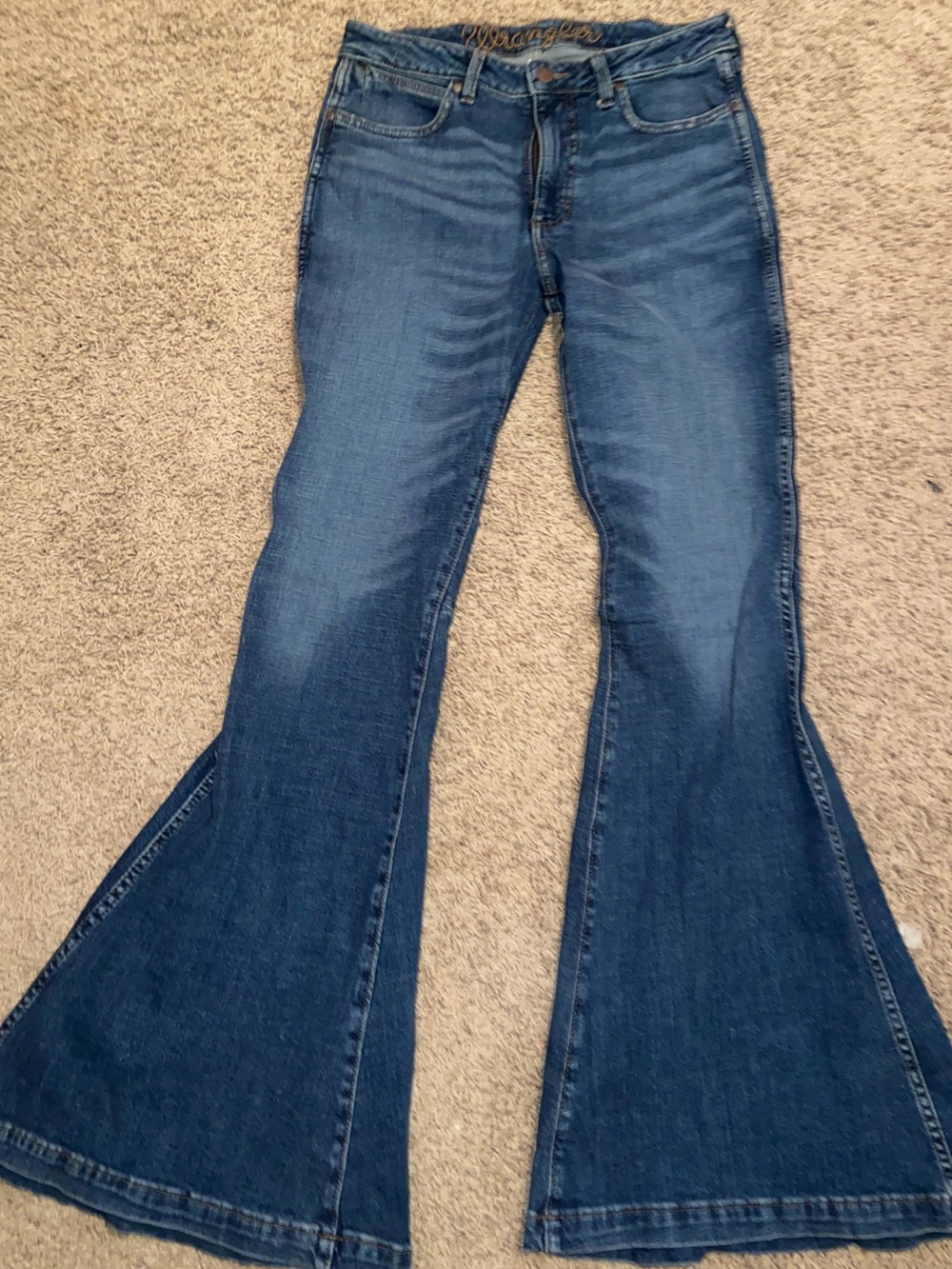 Wrangler Women's Medium Blue Flare Jeans
